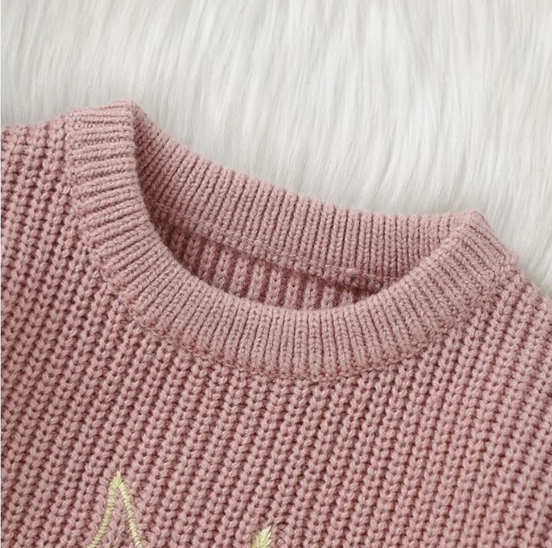 The Fuzzy Tail Knit (Dusty Pink)